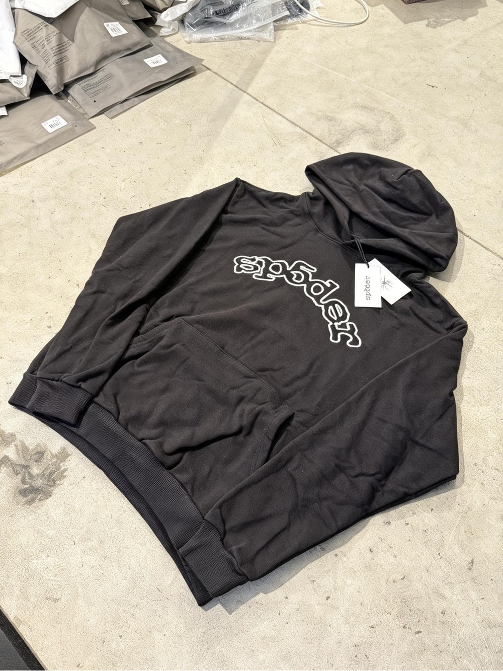 Spider Sp5der Black Og Hoodie